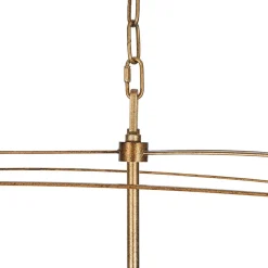 5-light French Antique Candle Wide Lantern Island Chandelier