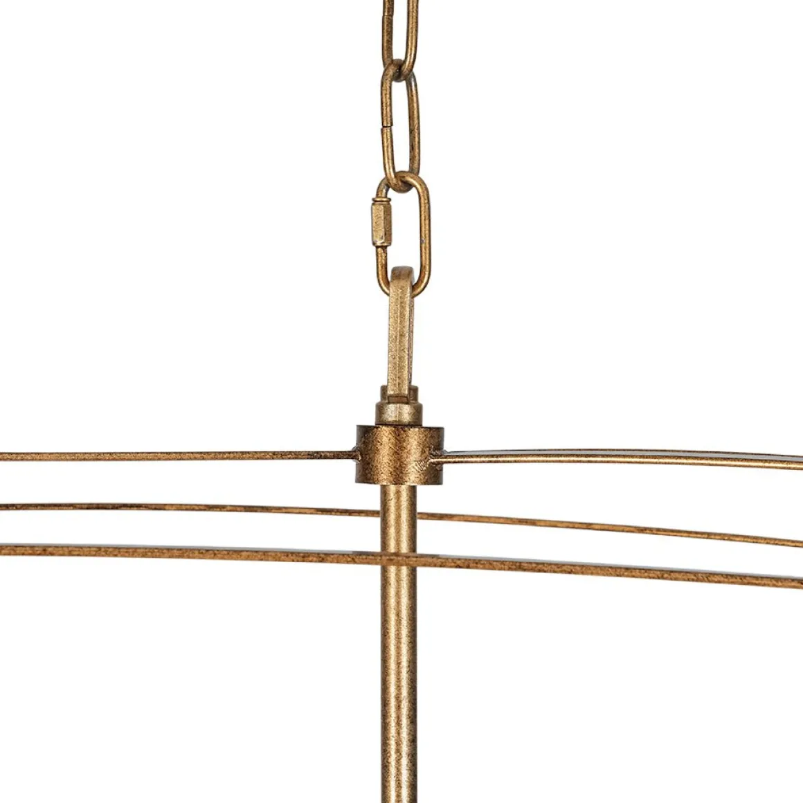 5-light French Antique Candle Wide Lantern Island Chandelier