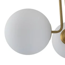 3-Light Frosted Glass Globe Ceiling Light