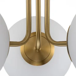 3-Light Frosted Glass Globe Ceiling Light