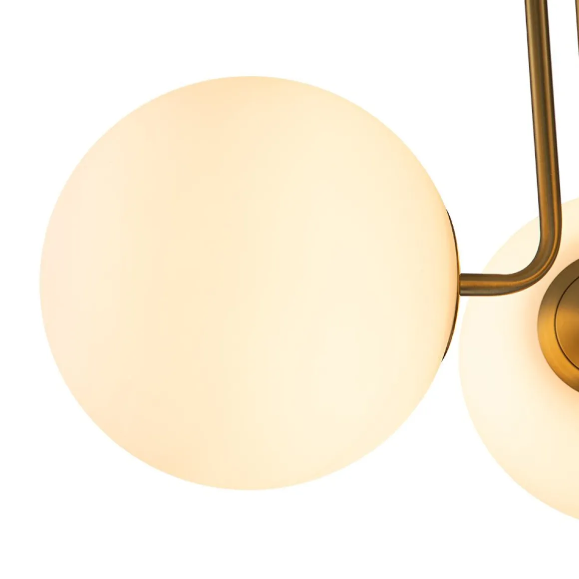 3-Light Frosted Glass Globe Ceiling Light