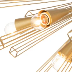 10-Light Geometric Sputnik Sunburst Chandelier