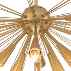 10-Light Geometric Sputnik Sunburst Chandelier