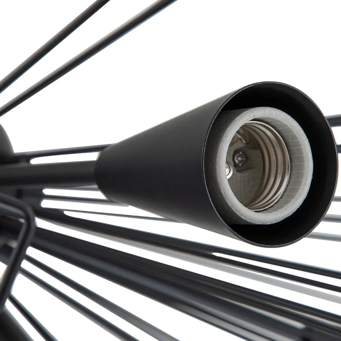 10-Light Geometric Sputnik Sunburst Chandelier