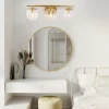 3-light Globe Vanity Wall Light