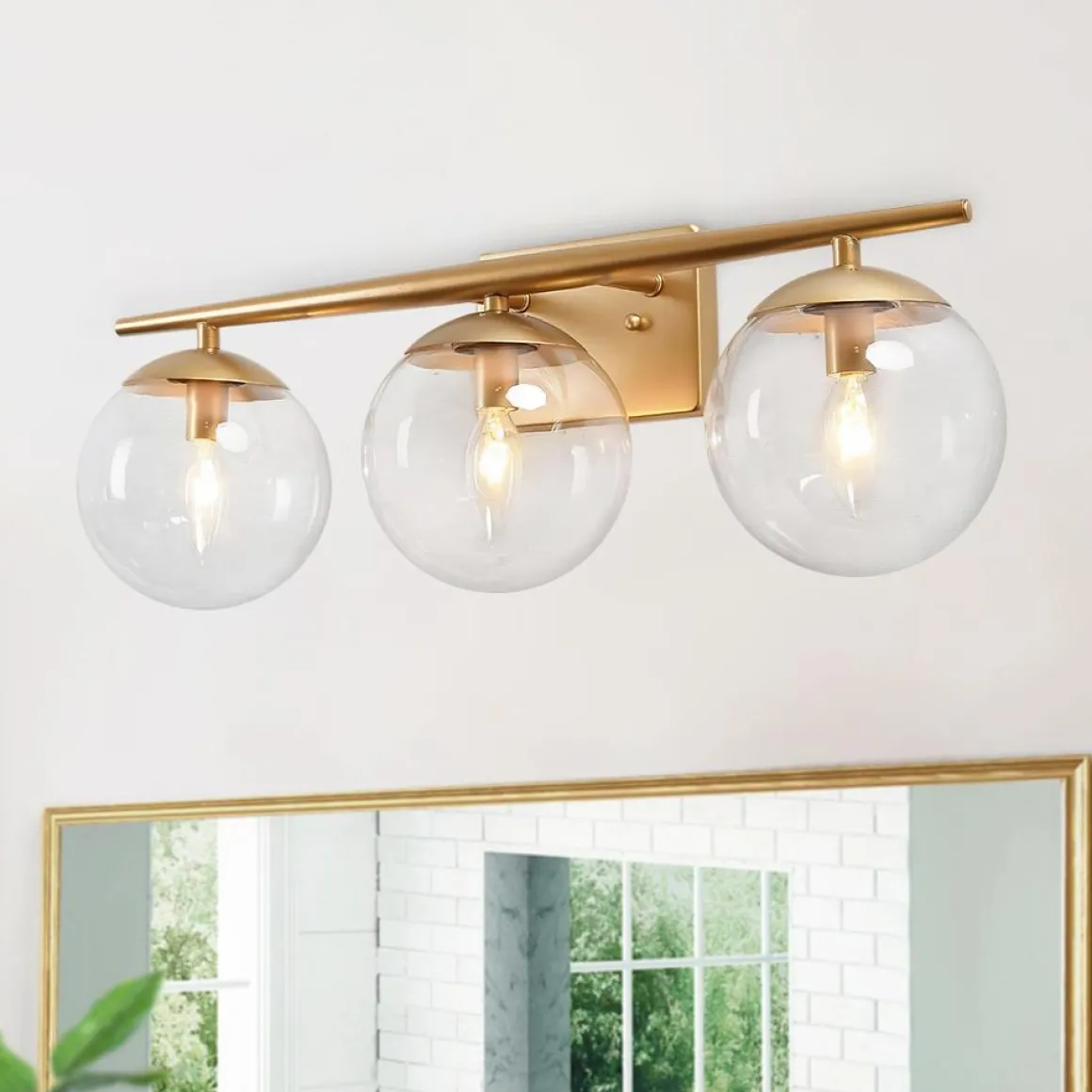 3-light Globe Vanity Wall Light