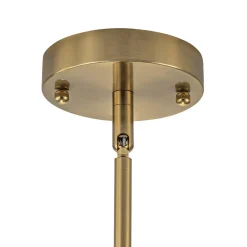 5-Light Goose Arm Opal Glass Globe Round Sputnik Chandelier