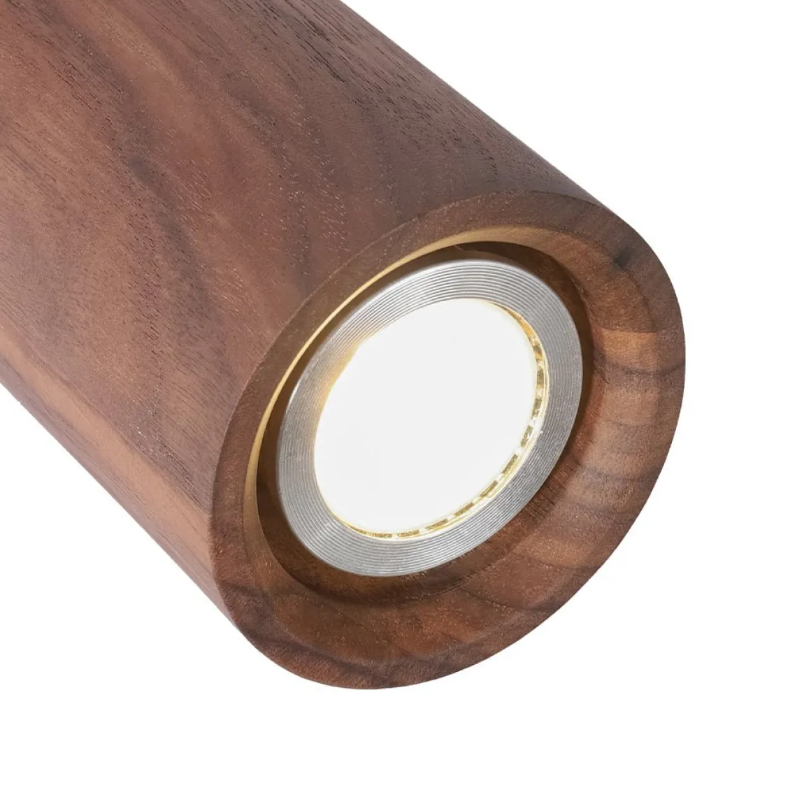 1-Light GU10 Adjustable Wooden Ceiling Spotlight Track Light