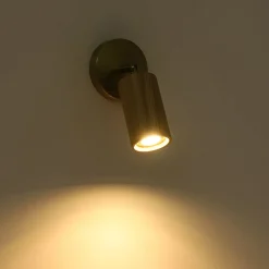 1-Light GU10 Adjustable Wooden Ceiling Spotlight Track Light