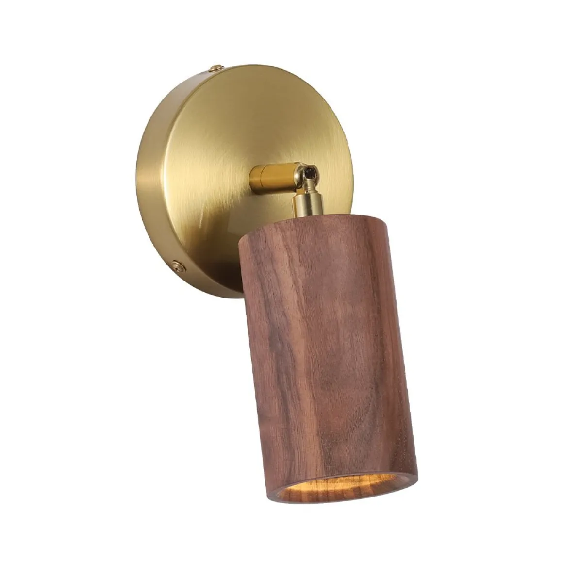 1-Light GU10 Adjustable Wooden Ceiling Spotlight Track Light