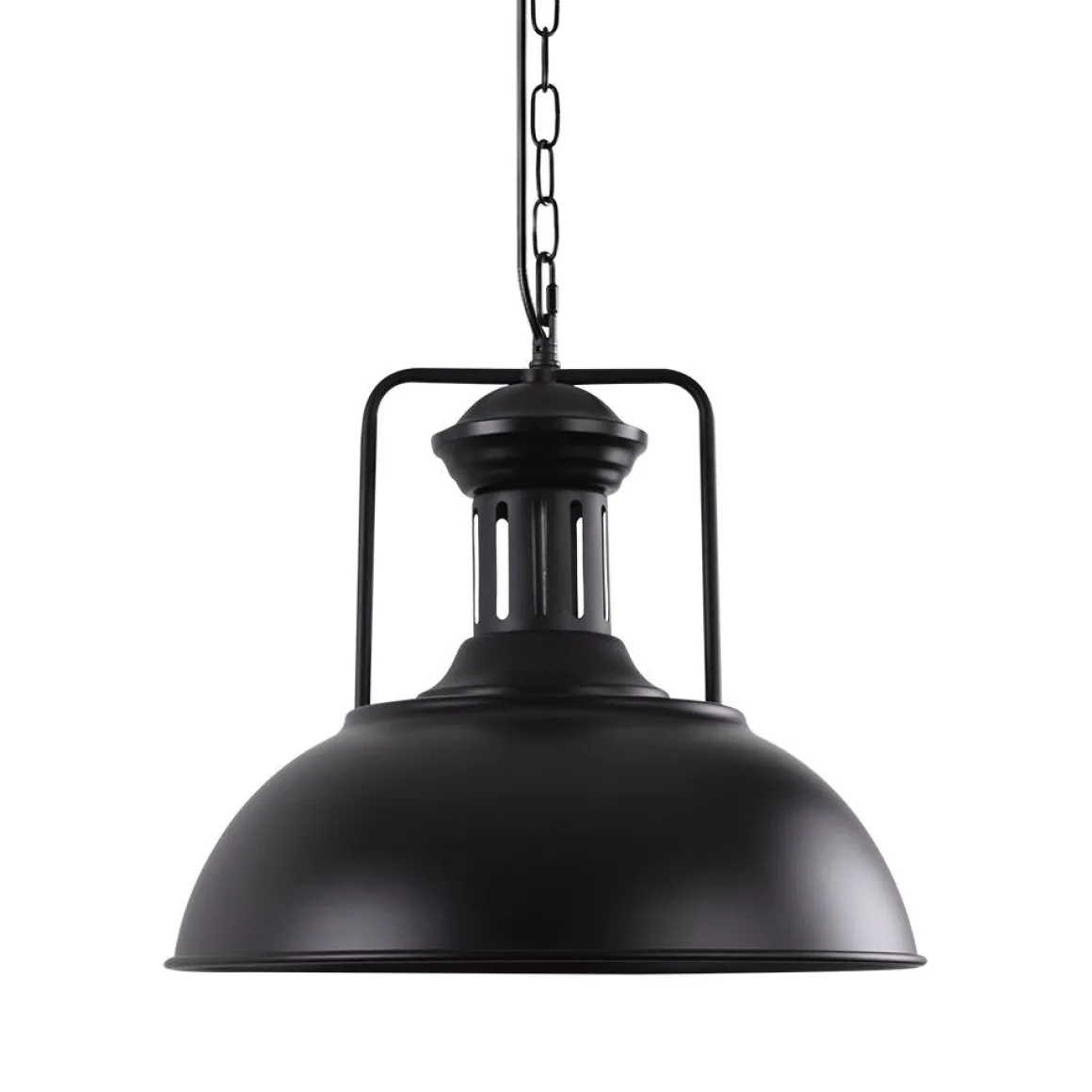 1-Light Industrial Dome Pendant Light