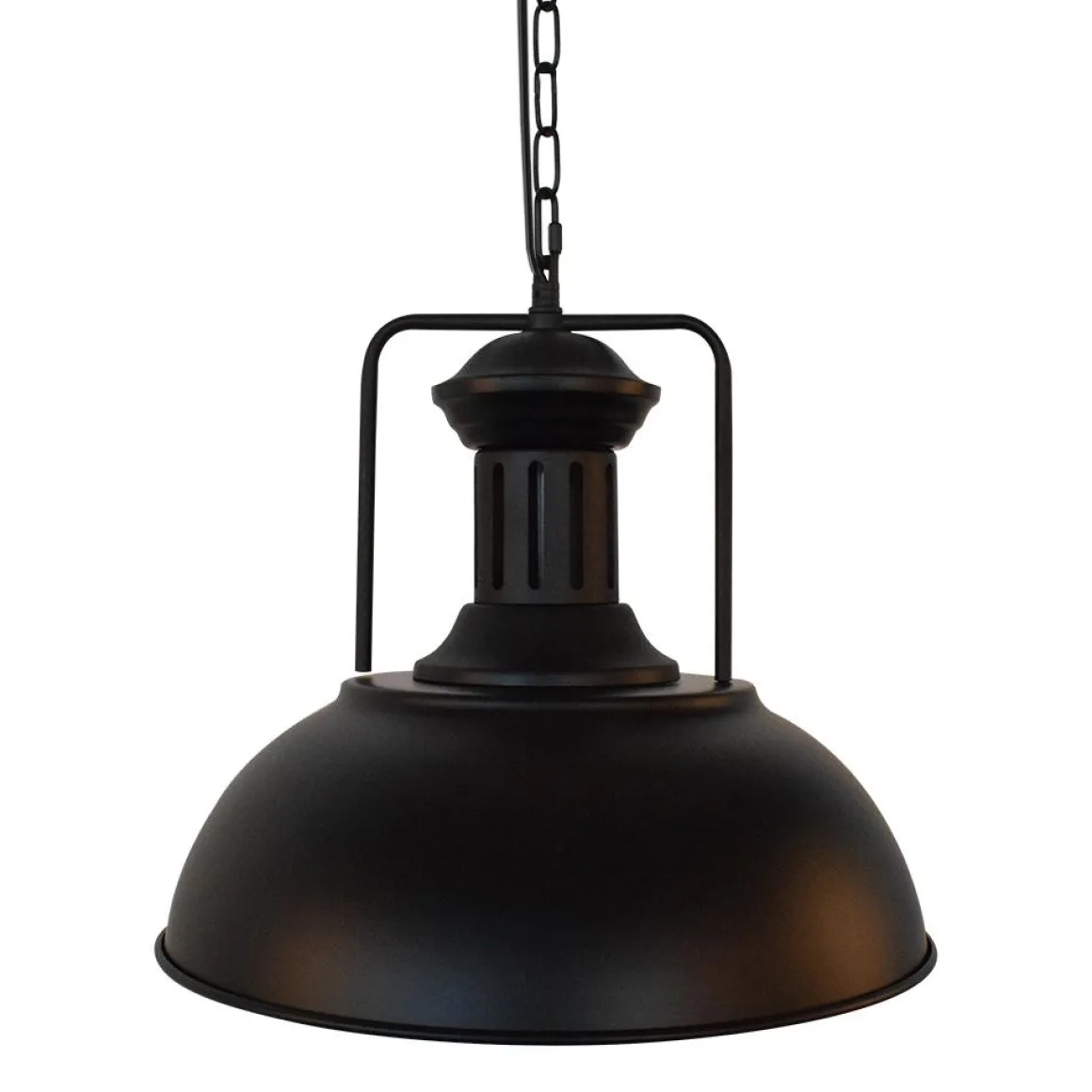 1-Light Industrial Dome Pendant Light