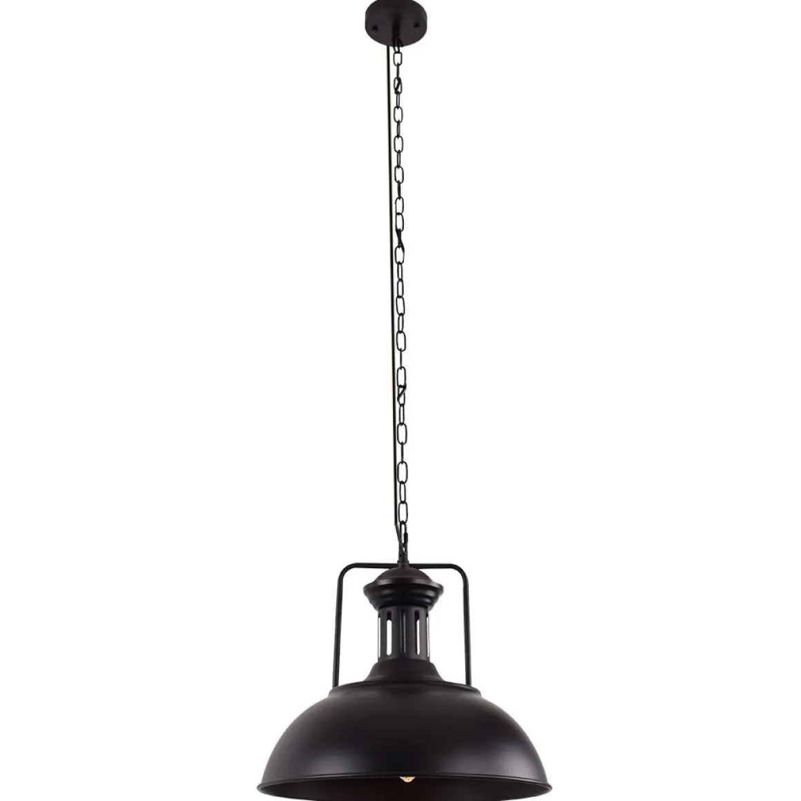 1-Light Industrial Dome Pendant Light