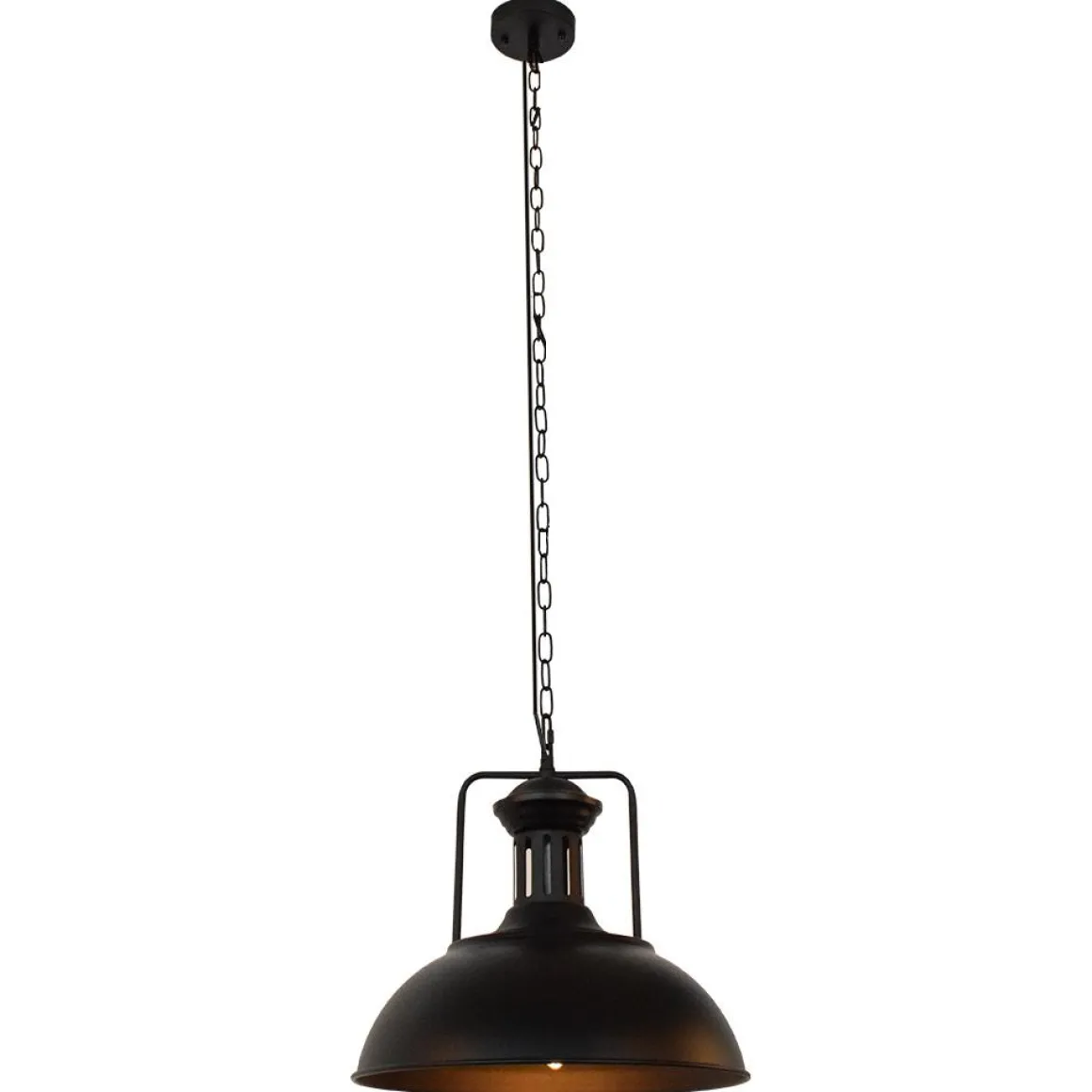 1-Light Industrial Dome Pendant Light