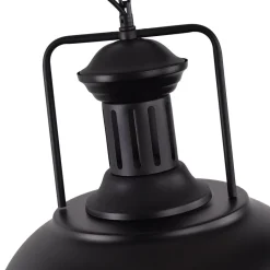 1-Light Industrial Dome Pendant Light