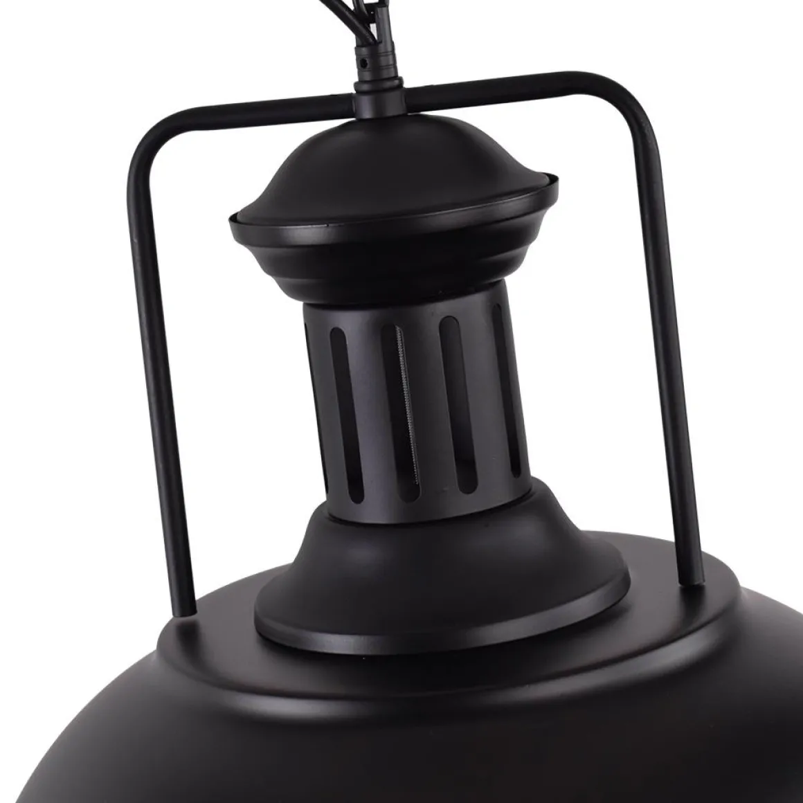 1-Light Industrial Dome Pendant Light