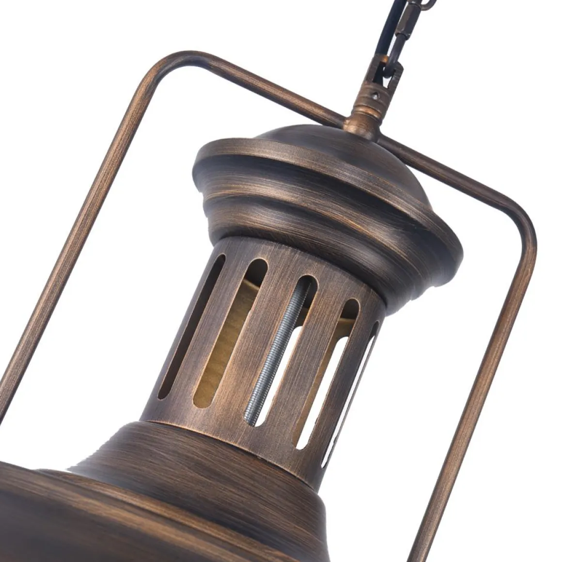 1-Light Industrial Dome Pendant Light