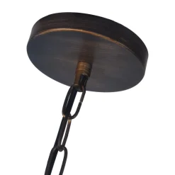 1-Light Industrial Dome Pendant Light