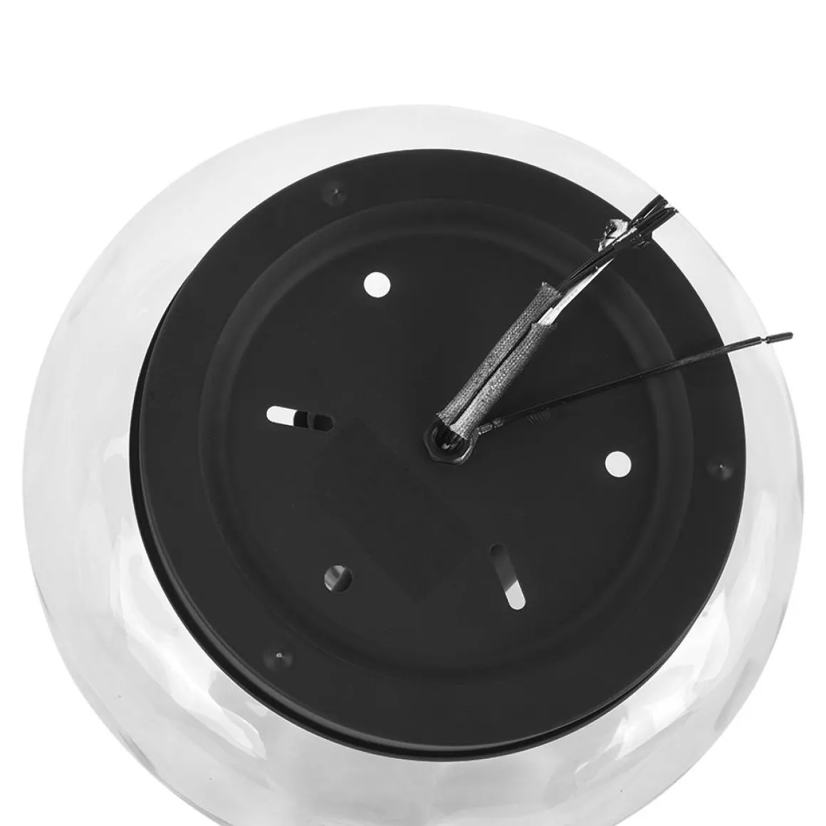 2-light Industrial Glass Flush Mount Light