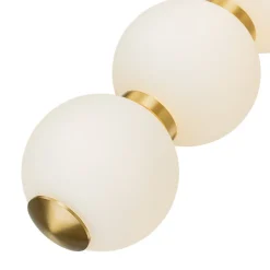 4-Light LED Frosted Glass Strand Globe Pendant Light