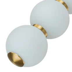 4-Light LED Frosted Glass Strand Globe Pendant Light