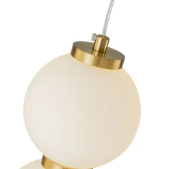 4-Light LED Frosted Glass Strand Globe Pendant Light