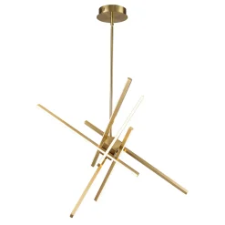 6-Light LED Rod Sputnik Chandelier