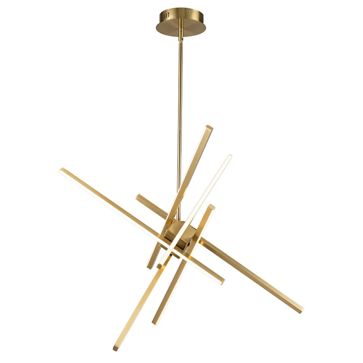 6-Light LED Rod Sputnik Chandelier