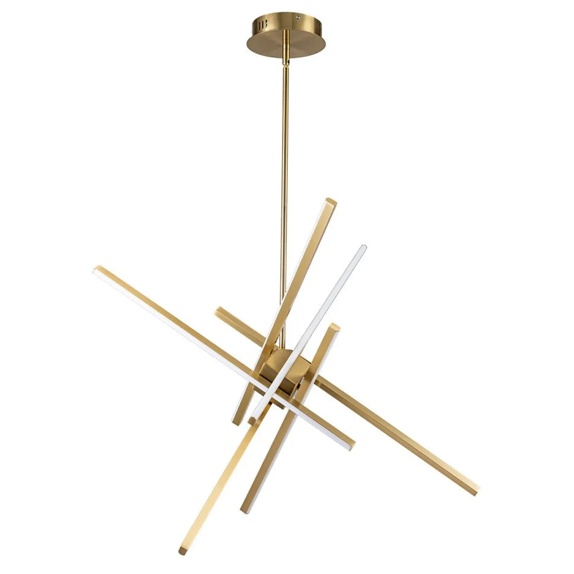 6-Light LED Rod Sputnik Chandelier