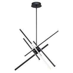 6-Light LED Rod Sputnik Chandelier