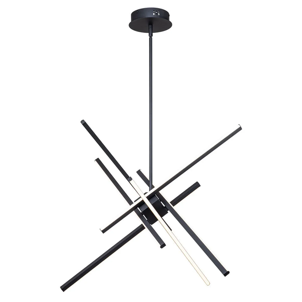 6-Light LED Rod Sputnik Chandelier