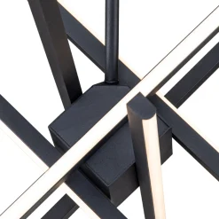 6-Light LED Rod Sputnik Chandelier