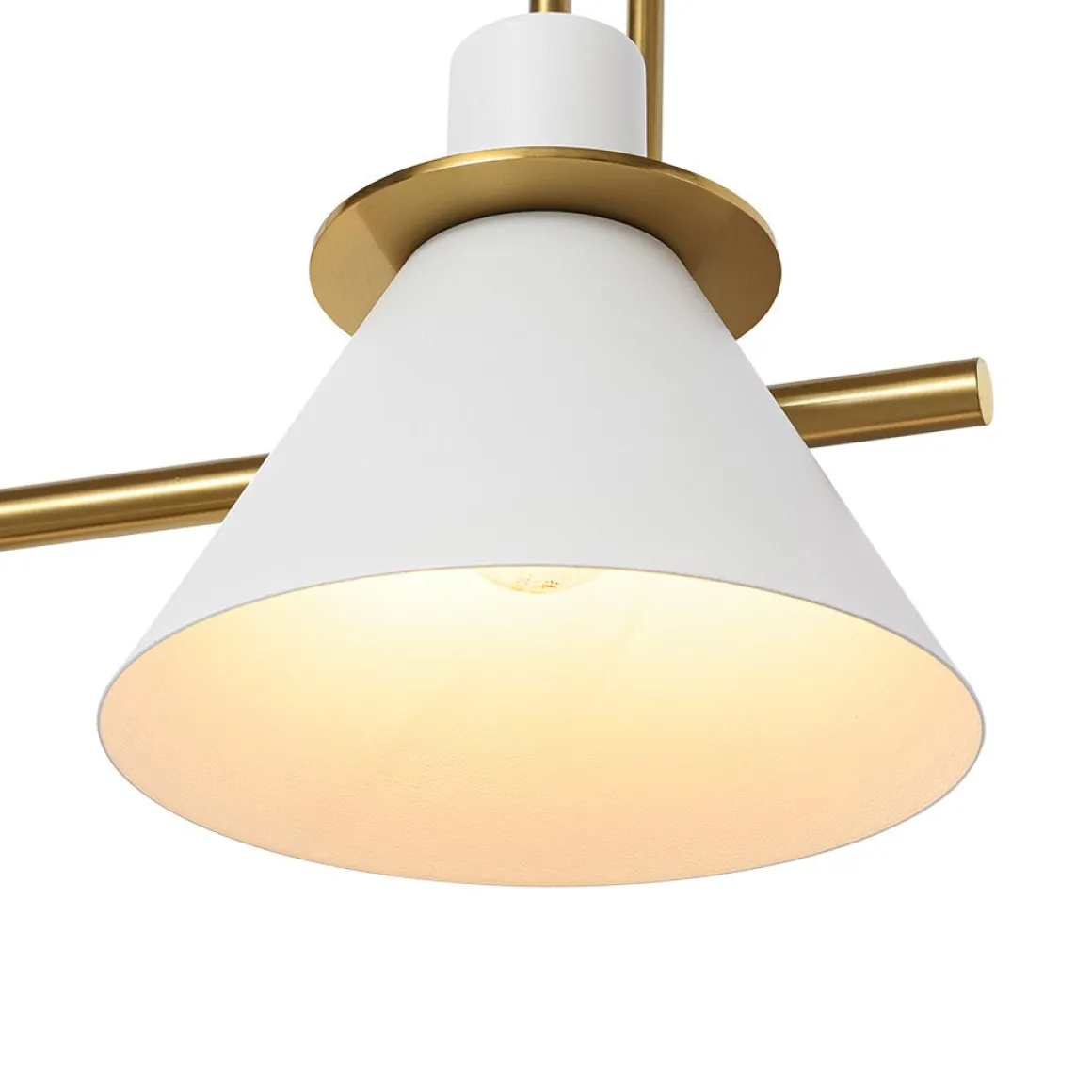 3-Light Metal Conical Shade Bathroom Vanity Wall Sconce