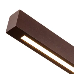 1-Light Modern Minimalist LED Wood Linear Chandelier