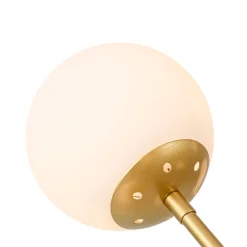 10-Light Opal Glass Globe Bubble Sputnik Branch Chandelier