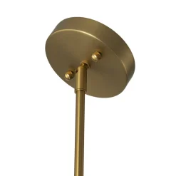 4-Light Opal Glass Globe Sputnik Semi Flush Chandelier