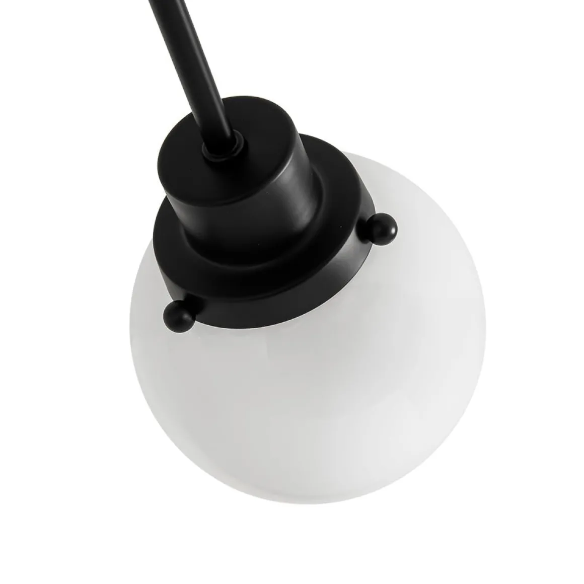 6-Light Opal Glass Globe Sputnik Semi Flush Mount