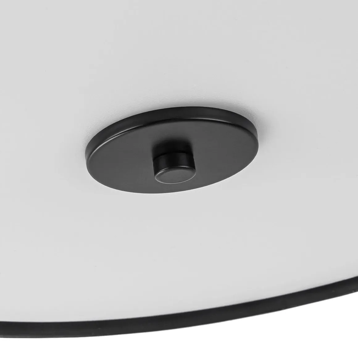 3-Light Round Drum Crystal Accented Fabric Flush Mount