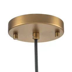 1-Light Seeded Glass Bell Dome Kitchen Pendant Light