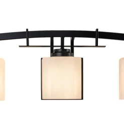 3-Light Shine Opal Glass Bathroom Vanity Wall Lamp