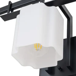 3-Light Shine Opal Glass Bathroom Vanity Wall Lamp