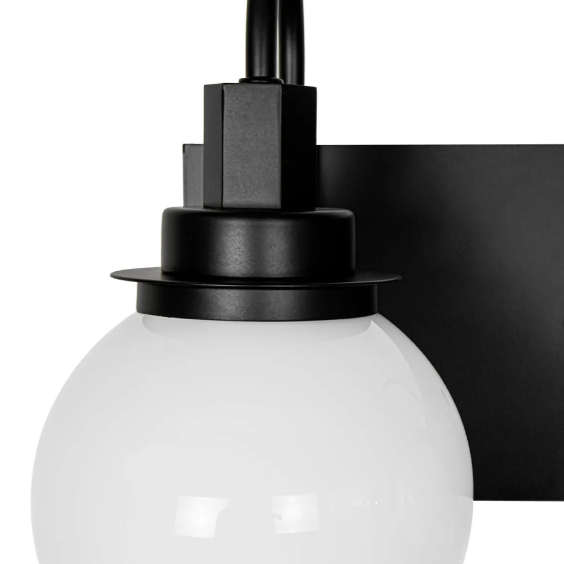 3-Light Shine Opal Glass Globe Bathroom Vanity Wall Sconce
