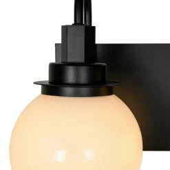 3-Light Shine Opal Glass Globe Bathroom Vanity Wall Sconce