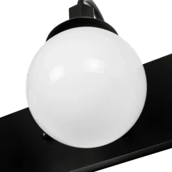 3-Light Shine Opal Glass Globe Bathroom Vanity Wall Sconce