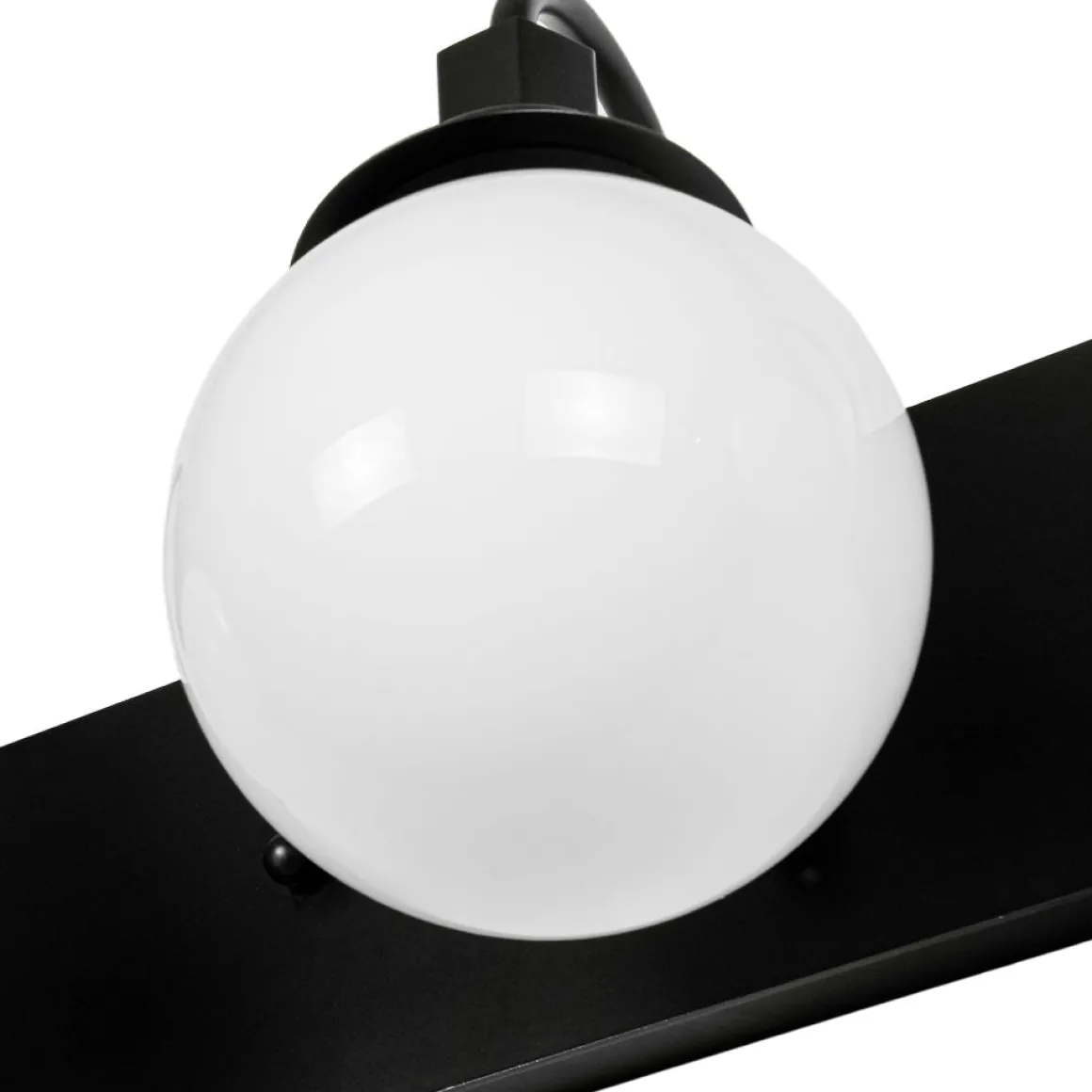 3-Light Shine Opal Glass Globe Bathroom Vanity Wall Sconce