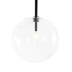 12-Light Sputnik Glass Globe Bubble Linear Island Chandelier