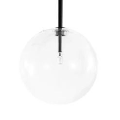 12-Light Sputnik Glass Globe Bubble Linear Island Chandelier