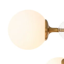9-Light Tiered Sputnik Glass Globe Bubble Chandelier