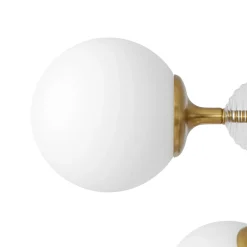 9-Light Tiered Sputnik Glass Globe Bubble Chandelier