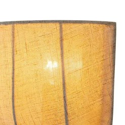 1-Light Vintage Natural Fabric Linen Cage Wall Sconce